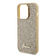 Husa premium  iPhone 15 Pro pentru Guess Elegance Series - Auriu