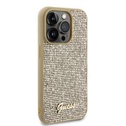 Husa premium  iPhone 15 Pro pentru Guess Elegance Series - Auriu