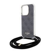 Husa premium  iPhone 15 Pro pentru Guess Elegance Series - Gri inchis