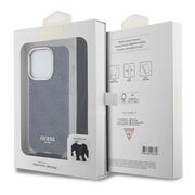Husa premium  iPhone 15 Pro pentru Guess Elegance Series - Gri inchis