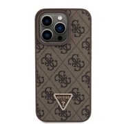 Husa premium  iPhone 15 Pro pentru Guess Elegance Series - Maro deschis