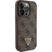 Husa premium  iPhone 15 Pro pentru Guess Elegance Series - Maro inchis