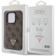 Husa premium  iPhone 15 Pro pentru Guess Elegance Series - Maro inchis