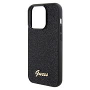 Husa premium  iPhone 15 Pro pentru Guess Elegance Series - Negru