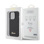 Husa premium  iPhone 15 Pro pentru Guess Elegance Series - Negru