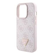 Husa premium  iPhone 15 Pro pentru Guess Elegance Series - Roz neon