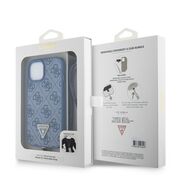 Husa premium  iPhone 15 pentru Guess Elegance Series - Albastru