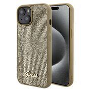 Husa premium  iPhone 15 pentru Guess Elegance Series - Auriu