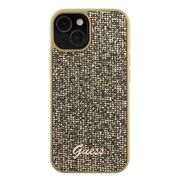 Husa premium  iPhone 15 pentru Guess Elegance Series - Auriu