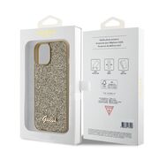 Husa premium  iPhone 15 pentru Guess Elegance Series - Auriu