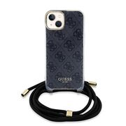 Husa premium  iPhone 15 pentru Guess Elegance Series - Gri inchis