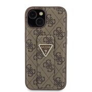 Husa premium  iPhone 15 pentru Guess Elegance Series - Maro inchis