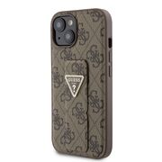 Husa premium  iPhone 15 pentru Guess Elegance Series - Maro inchis