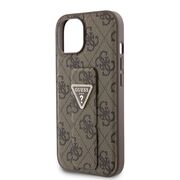 Husa premium  iPhone 15 pentru Guess Elegance Series - Maro inchis