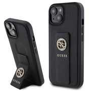 Husa premium  iPhone 15 pentru Guess Elegance Series - Negru electric