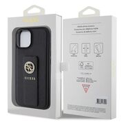 Husa premium  iPhone 15 pentru Guess Elegance Series - Negru electric