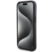 Husa premium  iPhone 15 pentru Guess Elegance Series - Negru electric