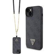 Husa premium  iPhone 15 pentru Guess Elegance Series - Negru royal