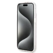 Husa premium  iPhone 15 pentru Guess Elegance Series - Roz