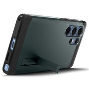 Husa premium pentru  Samsung Galaxy S25 Ultra Spigen - Tough Armor MagSafe kickstand - Verde