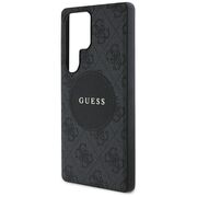 Husa premium pentru  Samsung Galaxy S25 Ultra compatibila MagSafe Guess Luxury Series - Negru denim
