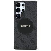 Husa premium pentru  Samsung Galaxy S25 Ultra compatibila MagSafe Guess Luxury Series - Negru denim