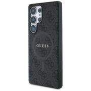 Husa premium pentru  Samsung Galaxy S25 Ultra compatibila MagSafe Guess Luxury Series - Negru