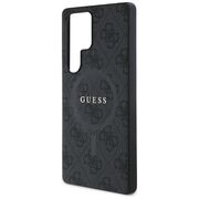 Husa premium pentru  Samsung Galaxy S25 Ultra compatibila MagSafe Guess Luxury Series - Negru