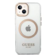 Husa premium pentru  iPhone 15 Plus compatibila MagSafe Guess Luxury Series - Ice