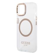 Husa premium pentru  iPhone 15 Plus compatibila MagSafe Guess Luxury Series - Ice