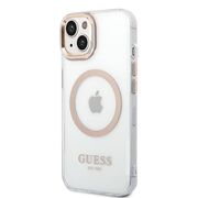 Husa premium pentru  iPhone 15 Plus compatibila MagSafe Guess Luxury Series - Ice