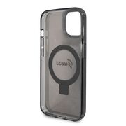 Husa premium pentru  iPhone 15 Plus compatibila MagSafe Guess Luxury Series - Negru darth vader