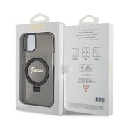 Husa premium pentru  iPhone 15 Plus compatibila MagSafe Guess Luxury Series - Negru darth vader