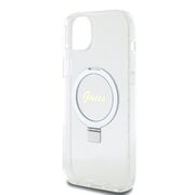 Husa premium pentru  iPhone 15 Plus compatibila MagSafe Guess Luxury Series - Transparent