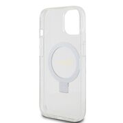 Husa premium pentru  iPhone 15 compatibila MagSafe Guess Luxury Series - Transparent