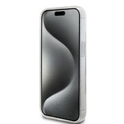 Husa premium pentru  iPhone 15 compatibila MagSafe Guess Luxury Series - Transparent