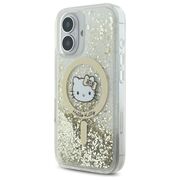 Husa premium pentru  iPhone 16 - Hello Kitty compatibila MagSafe - Auriu