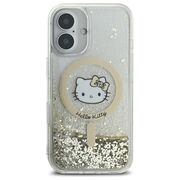 Husa premium pentru  iPhone 16 - Hello Kitty compatibila MagSafe - Auriu