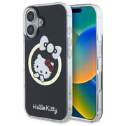 Husa premium pentru  iPhone 16 - Hello Kitty compatibila MagSafe - Negru denim