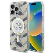 Husa premium pentru  iPhone 16 Pro Max - Hello Kitty compatibila MagSafe - Alb