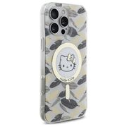 Husa premium pentru  iPhone 16 Pro Max - Hello Kitty compatibila MagSafe - Alb