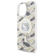 Husa premium pentru  iPhone 16 Pro Max - Hello Kitty compatibila MagSafe - Alb