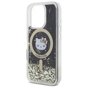 Husa premium pentru  iPhone 16 Pro Max - Hello Kitty compatibila MagSafe - Gri inchis