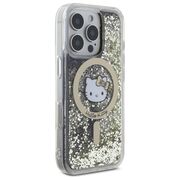 Husa premium pentru  iPhone 16 Pro Max - Hello Kitty compatibila MagSafe - Gri inchis