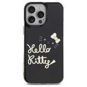 Husa premium pentru  iPhone 16 Pro Max - Hello Kitty compatibila MagSafe - Negru denim