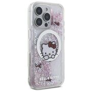 Husa premium pentru  iPhone 16 Pro Max Hello Kitty Funcky Series compatibila Magsafe - Roz