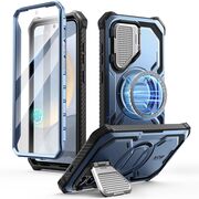 [Pachet 360°] Husa + folie Samsung Galaxy S25 Plus I-Blason Armorbox, albastru