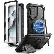 [Pachet 360°] Husa + folie Samsung Galaxy S25 Ultra I-Blason Armorbox, negru