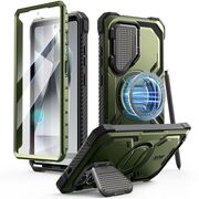 [Pachet 360°] Husa + folie Samsung Galaxy S25 Ultra I-Blason Armorbox, verde