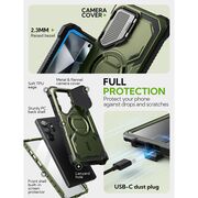[Pachet 360°] Husa + folie Samsung Galaxy S25 Ultra I-Blason Armorbox, verde